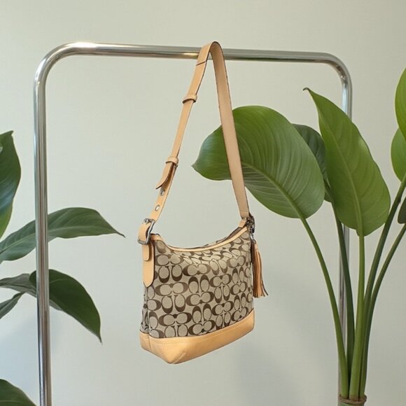 Coach Handbags - Vintage Crossbody Signature Coach Bag